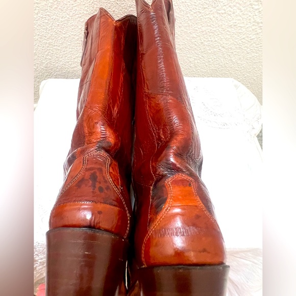Rare Vintage Justin Brown Cowboys Boots - Picture 13 of 14
